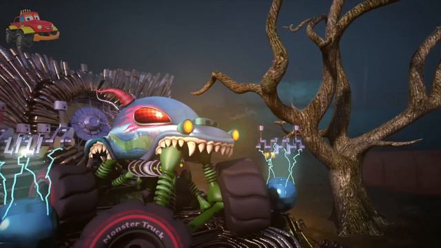 Scary Flying Shark & More Kids Songs with Monster Truck Dan смотреть онлайн