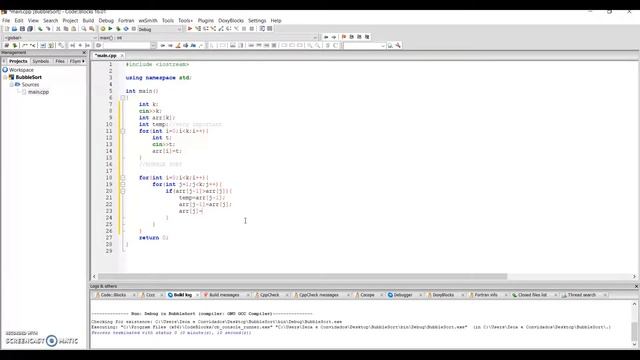 C++ Array Sort - Bubble Sort Algorithm смотреть онлайн