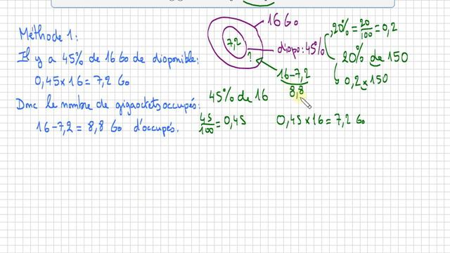 Exercice ♦ Pourcentage • Savoir calculer t % de … • clé USB de 16 Go ♦ Troisième смотреть онлайн