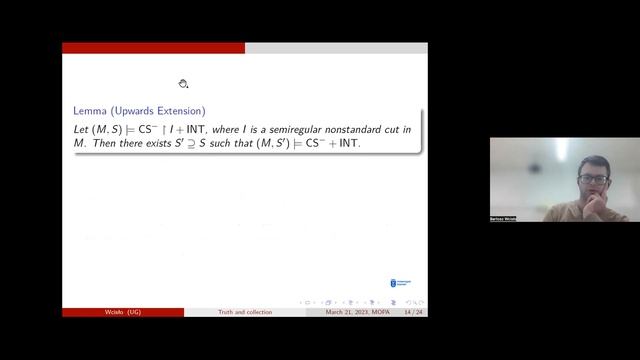 Bartosz Wcisło: Satisfaction classes with the full collection scheme, Part II смотреть онлайн