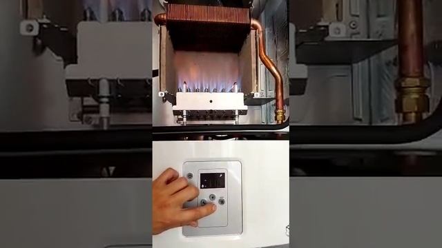 газовый котёл Bosh-Gaz 6000 W настройки мощности газа. 80-100%. смотреть онлайн