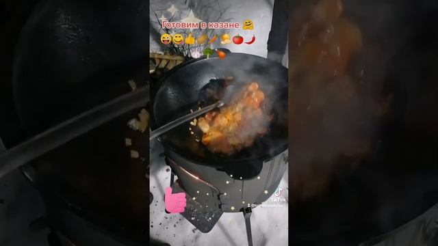 Казан. Готовим в казане овощи с курицей. #Россия #Череповец #еда #вкусно #ужин смотреть онлайн