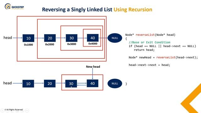 Reversing a Singly Linked List Using Recursion смотреть онлайн