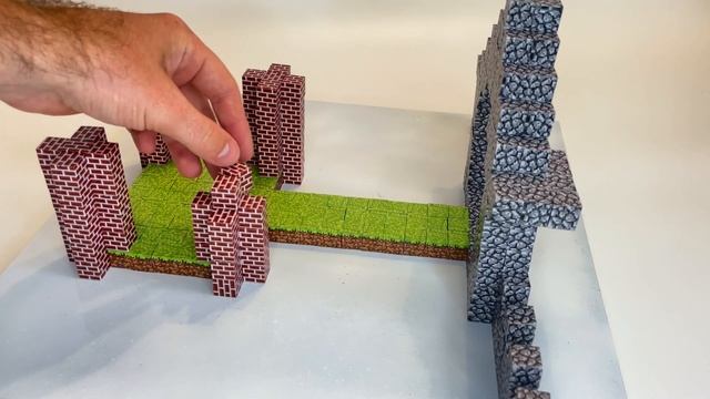 Minecraft DIY / Построил храм в Minecraft из кубиков на магните / Конструктор на магните.