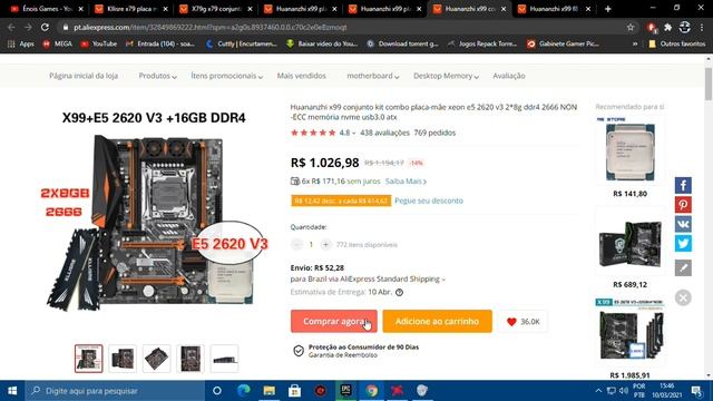 kits x79 e x99 mais baratos do Aliexpress. смотреть онлайн