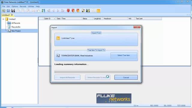 LinkWare™ Live - Importing results to PC: By Fluke Networks смотреть онлайн