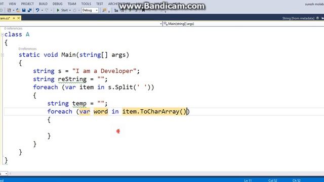 How to Reverse Each word in a string смотреть онлайн