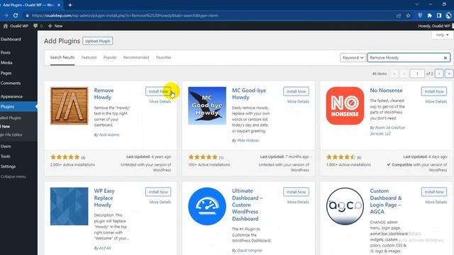 Remove "Howdy" from WordPress Admin Bar смотреть онлайн