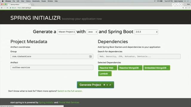 Full-stack Reactive Java with Project Reactor & Spring Boot 2 • Mark Heckler • GOTO 2018 смотреть онлайн