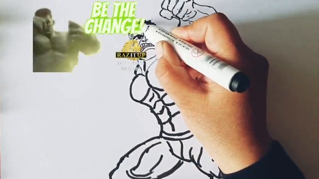 How to Draw The Hulk- Simple Step by Step Video Lesson / как нарисовать Халк легко поэтапно смотреть онлайн