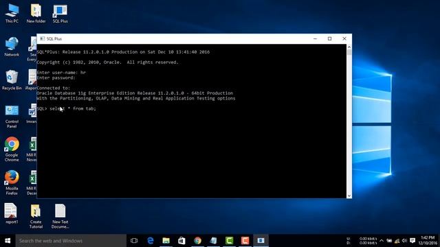Oracle Database tutorials 2: How to Connect sql plus смотреть онлайн