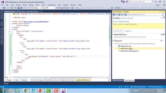 GIT QuickStart : 11 Undo changes in GIT using Visual Studio смотреть онлайн