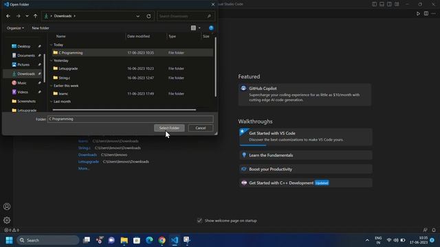 How to create new folder in visual studio code and create new file in its. смотреть онлайн