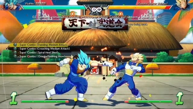 Dragon Ball FighterZ: Zamasu (fused) and Vegito Blue - DLC 2 Combo Challenges! смотреть онлайн
