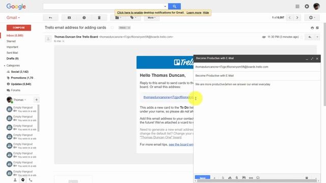 Trello: Send a Card By Email To Trello | Part 10/20 смотреть онлайн