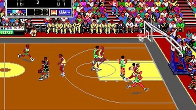 Lakers Versus Celtics And The NBA Playoffs (PC, DOS, 1989)