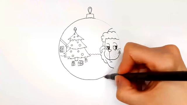 Рисуем НОВОГОДНЮЮ ИГРУШКУ ГРИНЧ/1250/Drawing A NEW YEAR'S TOY GRINCH смотреть онлайн