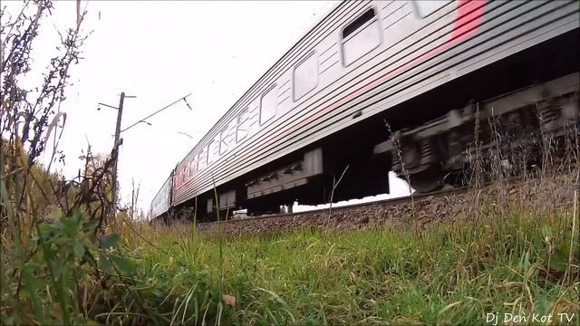 ТЭП70БС-002 С поездом Калининград - Санкт-Петербург смотреть онлайн