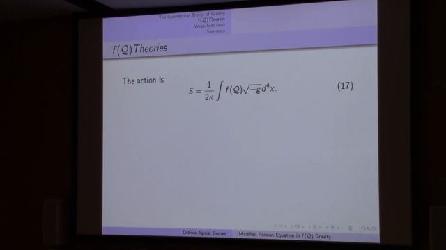POTOR, Débora Aguiar Gomes: Modified Poisson equation in f(Q) gravity смотреть онлайн