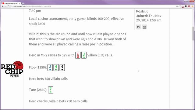 32 BB, TPTK? | Red Chip Poker смотреть онлайн