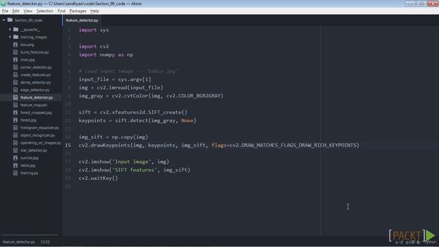 233 Detecting Corners and SIFT Feature Points смотреть онлайн