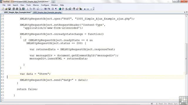 Learning Dynamic Website Design - PHP MySQL and JavaScript : Using Simple AJAX смотреть онлайн