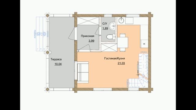 Дом 6 на 6 из бревна. Дешево и красиво