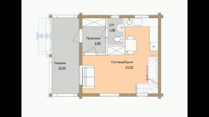 Дом 6 на 6 из бревна. Дешево и красиво