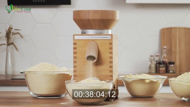 10 кг кукурузы в Komo Fidibus XL Plus! | Демонстрация беспрерывной работы мельницы | смотреть онлайн