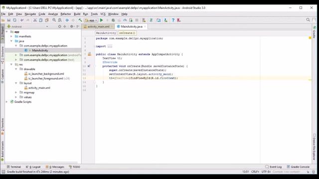 Using TextView in Android Studio смотреть онлайн