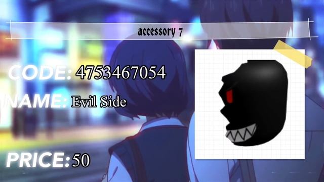 GRUNGE ACCESSORIES CODES - ROBLOX смотреть онлайн