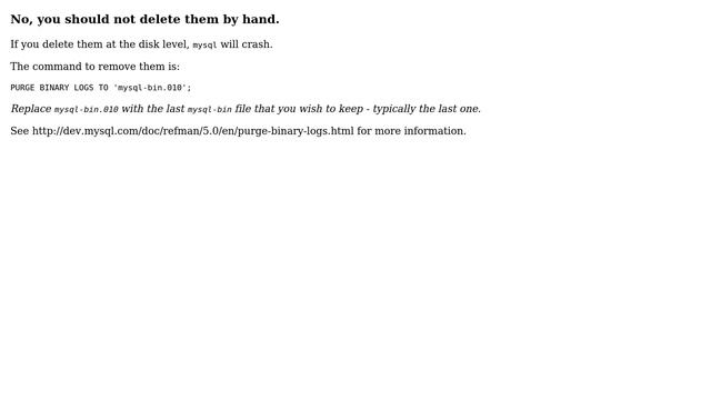 Is it safe to remove the BIN files that are generated by MySQL? (3 Solutions!!) смотреть онлайн
