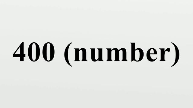 400 (number) смотреть онлайн