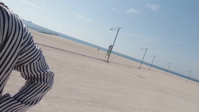 Refreshing Swim At Mercato Beach Dubai