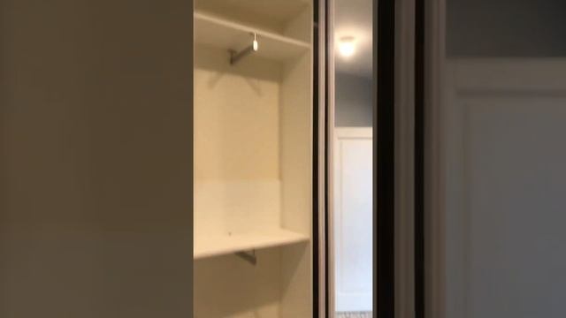 Шкаф-купе в Прихожую с фасадами лдсп / зеркало в тонком белом профиле. https://kuhninovogireevo.ru смотреть онлайн