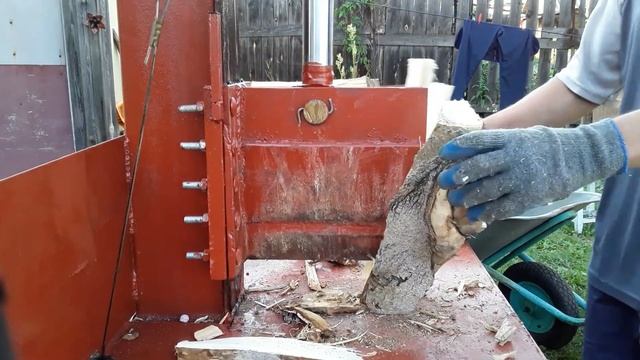 Самодельный, вертикальный, гидравлический дровокол #hydraulic woodcutter#