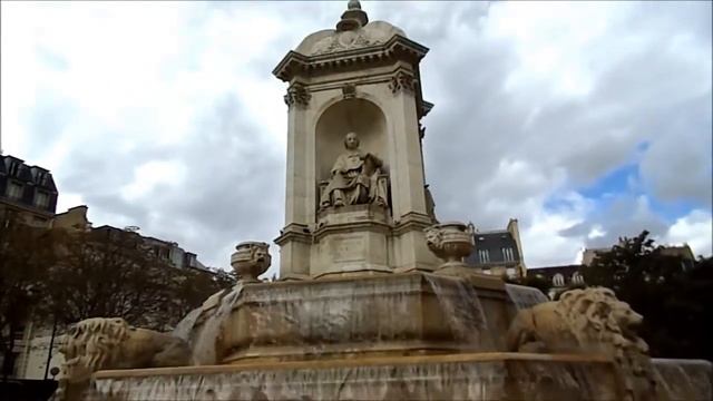 Париж.Фонтан Сен-Сюльпис.Fontaine Saint-Sulpice смотреть онлайн