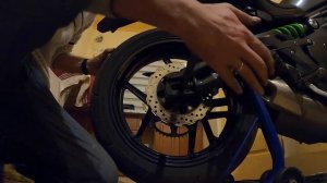 Замена цепи и звёзд на мотоцикле Kawasaki ER6N