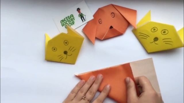 Оригами животные из цветной бумаги своими руками. Мастер-класс для детей. DIY смотреть онлайн