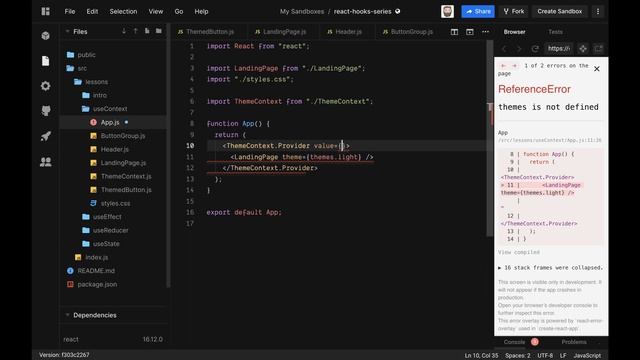 React Hooks | Context and useContext | ReactJS tutorial смотреть онлайн