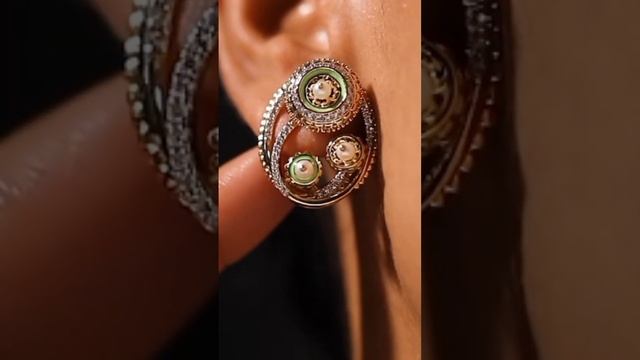 Yesfir Gemstone Stud Earrings #SHORTS #goldjewellery #trendingshorts #viralshorts смотреть онлайн