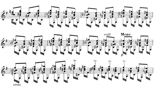 Audio/Score 🇧🇷 Heitor Villa-Lobos | Etude No. 6 | #classicalguitar
