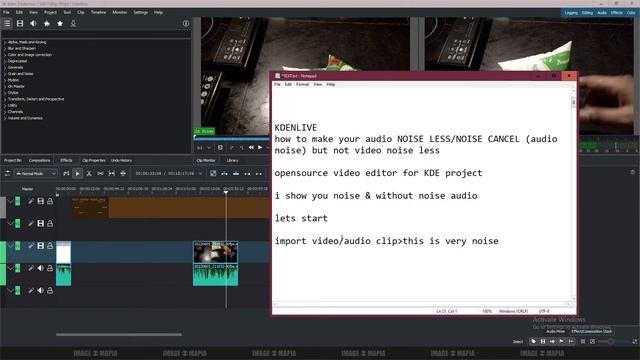 KDENLIVE: how to audio noise cancel 100% working. better noise cancellation tools VOICE ONLY смотреть онлайн