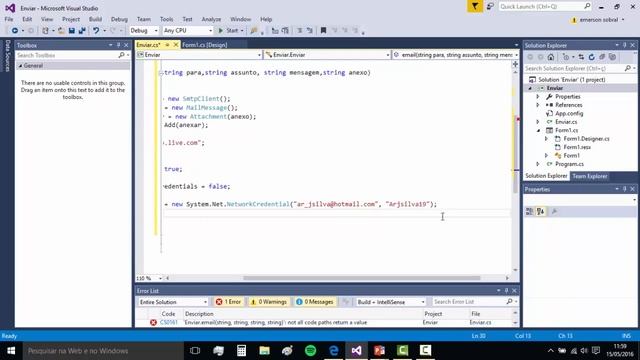 Como enviar email com anexo C# (class) смотреть онлайн