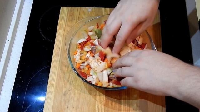 Баранина на косточке с овощами. смотреть онлайн