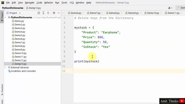 Delete keys from the Python Dictionary смотреть онлайн