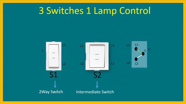 3 Switch 1 Light Connection/ Intermediate Switch Connection/ 3 Switches control to one Lamp Circuit смотреть онлайн