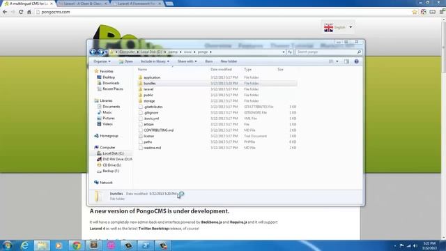 Setup Pongo CMS, Laravel 3.2 CMS with Bootstrap смотреть онлайн