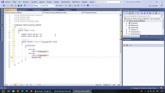 Lección 9 Patrón de Diseño (Factory Method, C#) смотреть онлайн