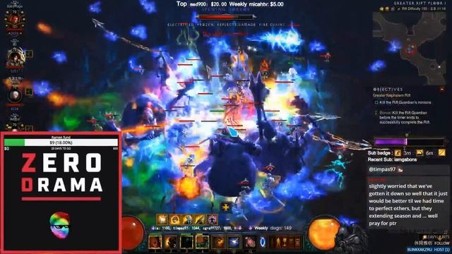 [Diablo 3] S15 GR150 4man Rank1 World смотреть онлайн